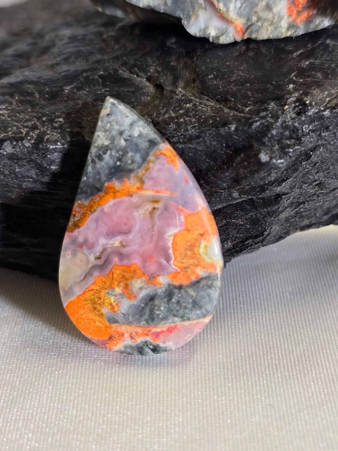 Orange Magma Agate