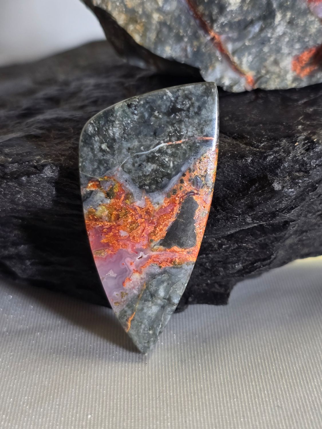 Orange Magma Agate