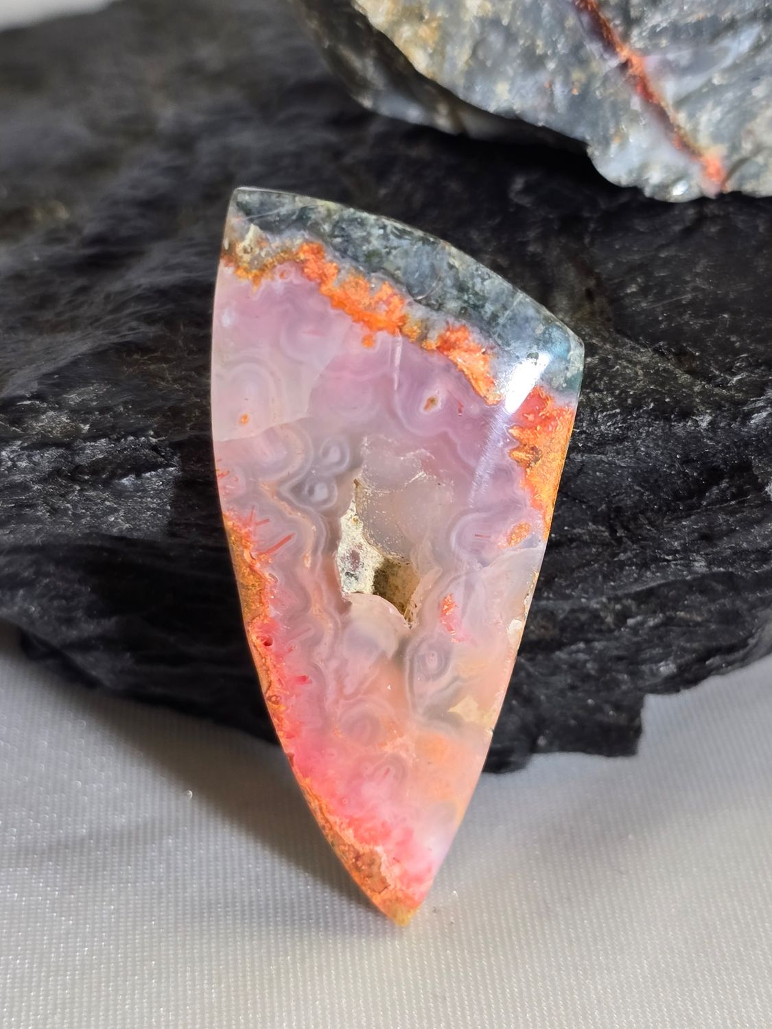 Orange Magma Agate