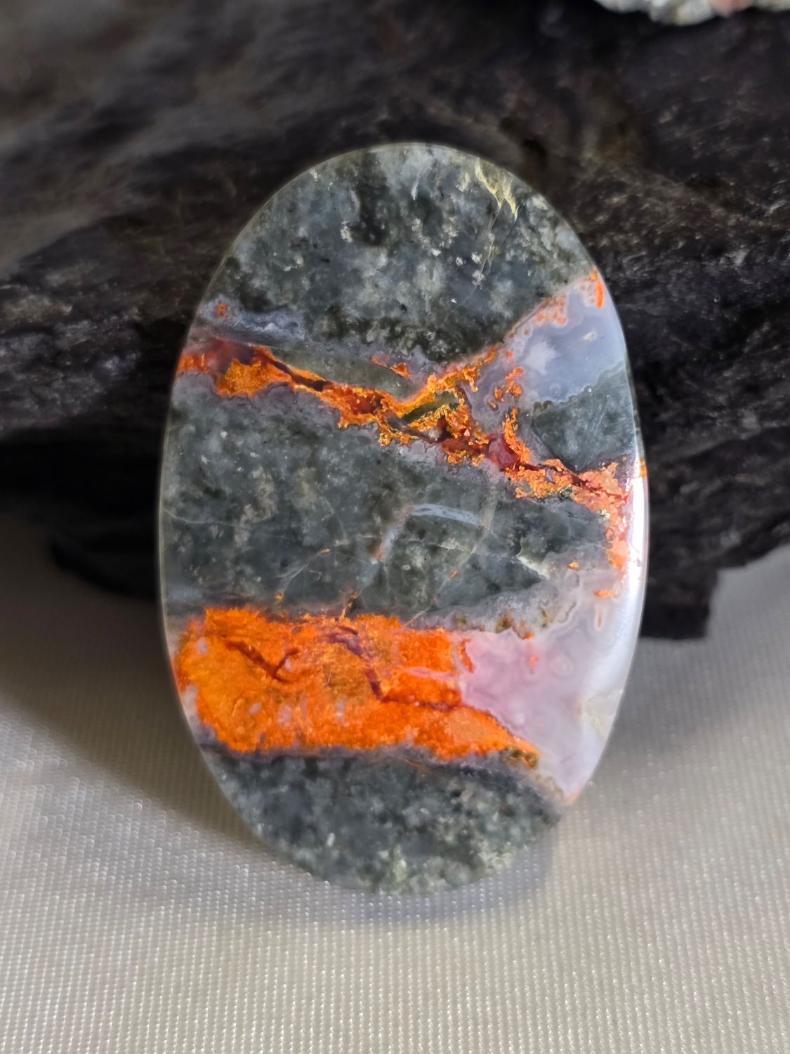 Orange Magma Agate