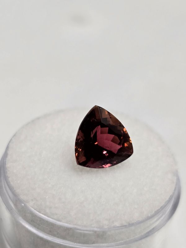 Tourmaline Rubellite Trillion
