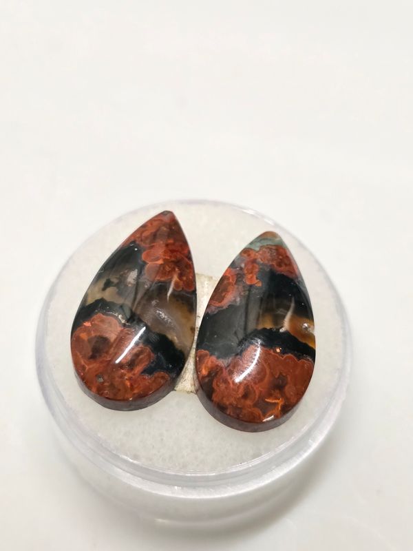 Red Jasper Earring Pair