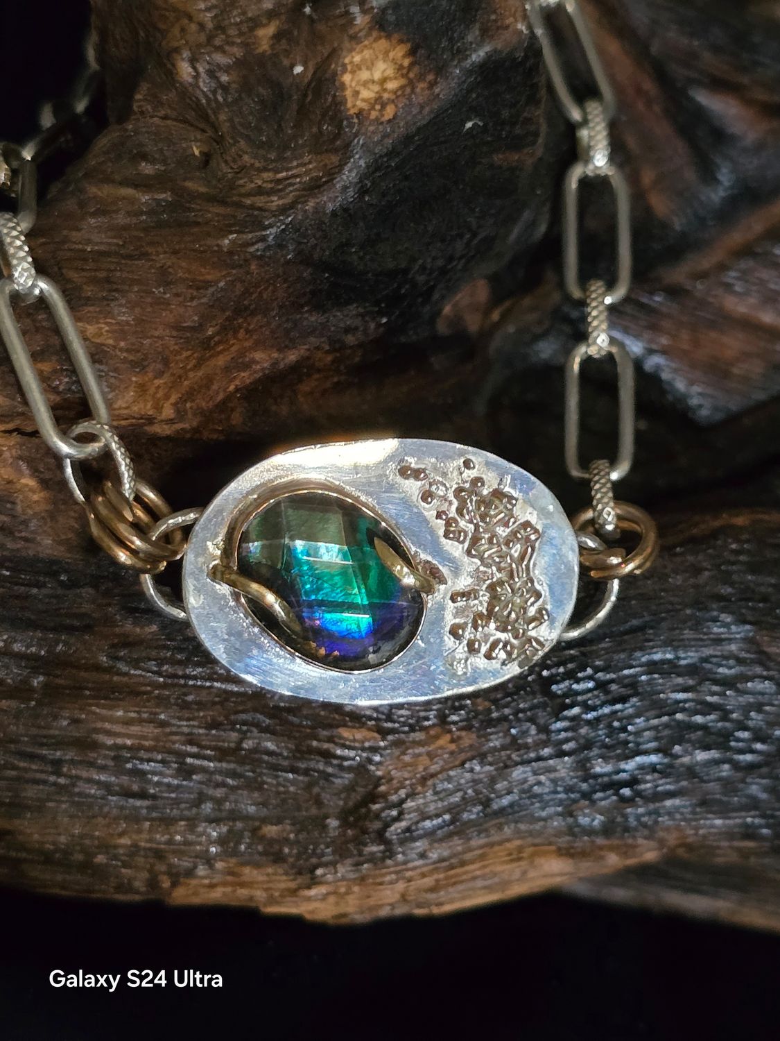Ammonite Fine Silver Bracelet