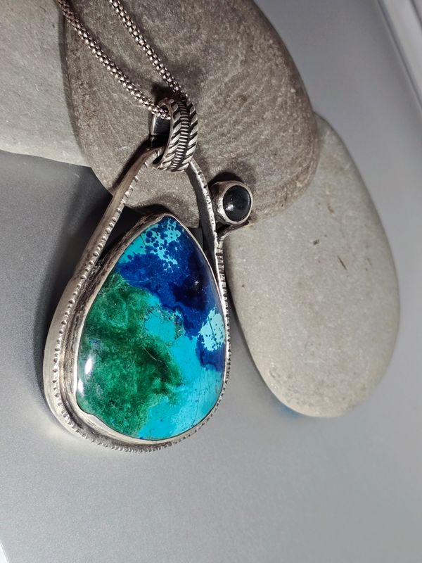 Shattuckite in Sterling Silver