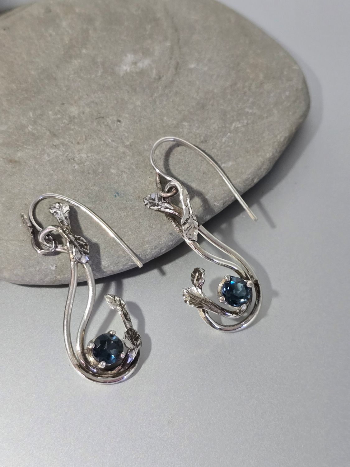 London Blue Topaz Vine Earrings