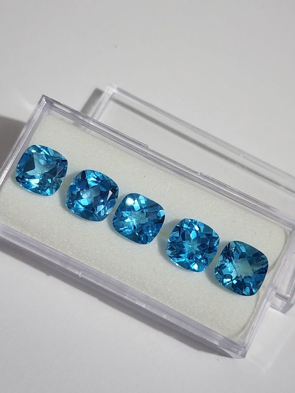 Swiss Topaz Cushion Cut