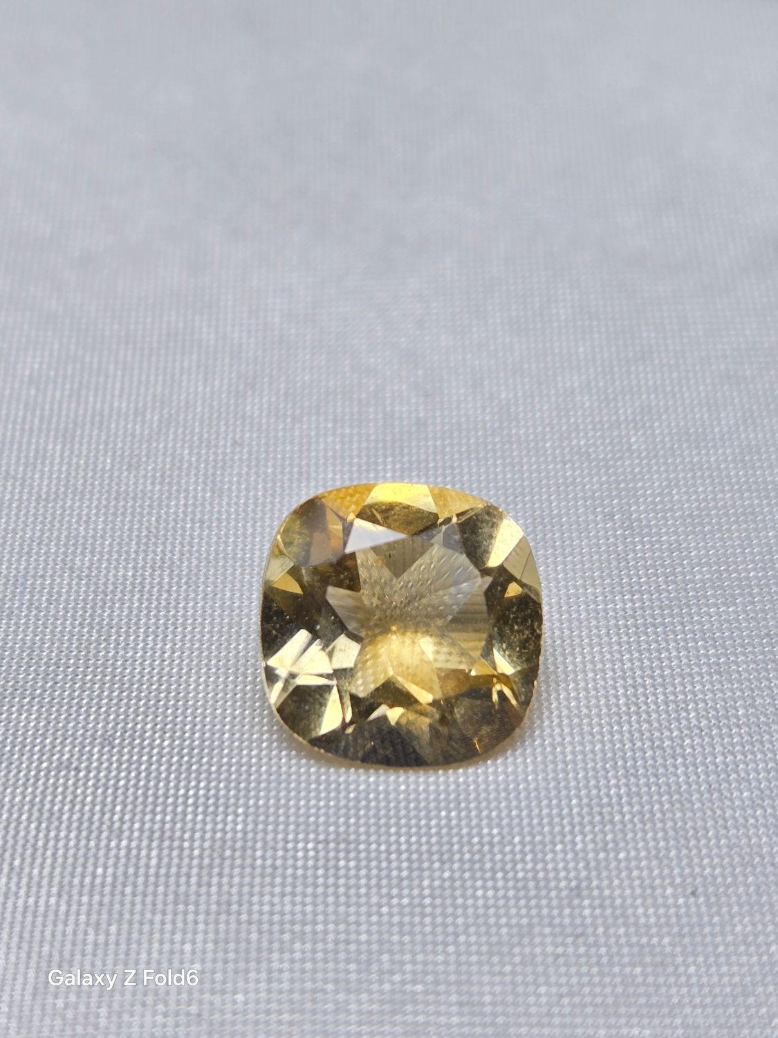 Citrine Cushion cut
