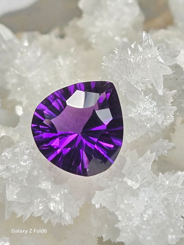 Brazilian Amethyst Concave cut
