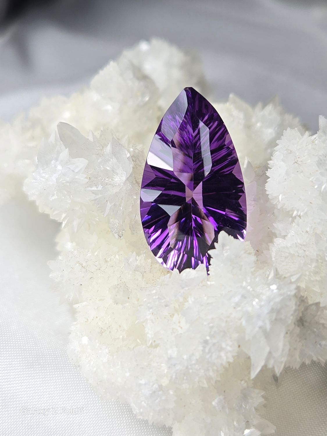 Brazilian Amethyst Concave Pear
