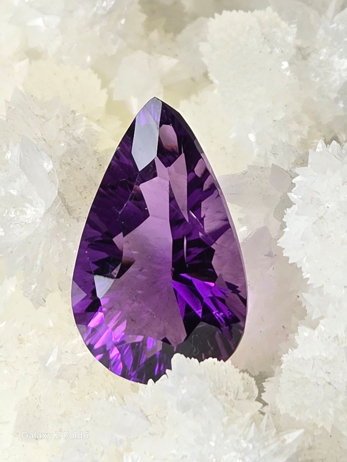 Brazilian Amethyst Concave Pear