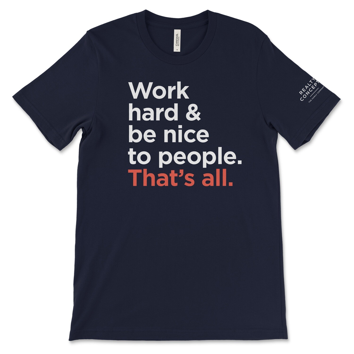 Navy Work Hard Shirt
