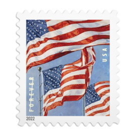 USPS U.S Flag 2022 Book of 20 Forever Stamps