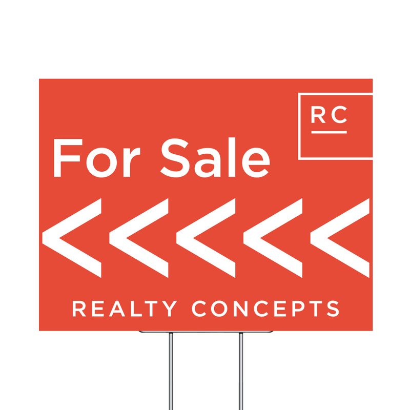 Bulk In-Ground For Sale Directional Signs (18x24)