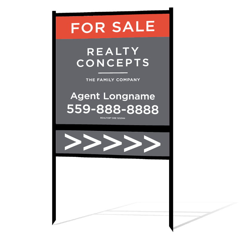 In-Ground For Sale Sign &amp; Custom Shield