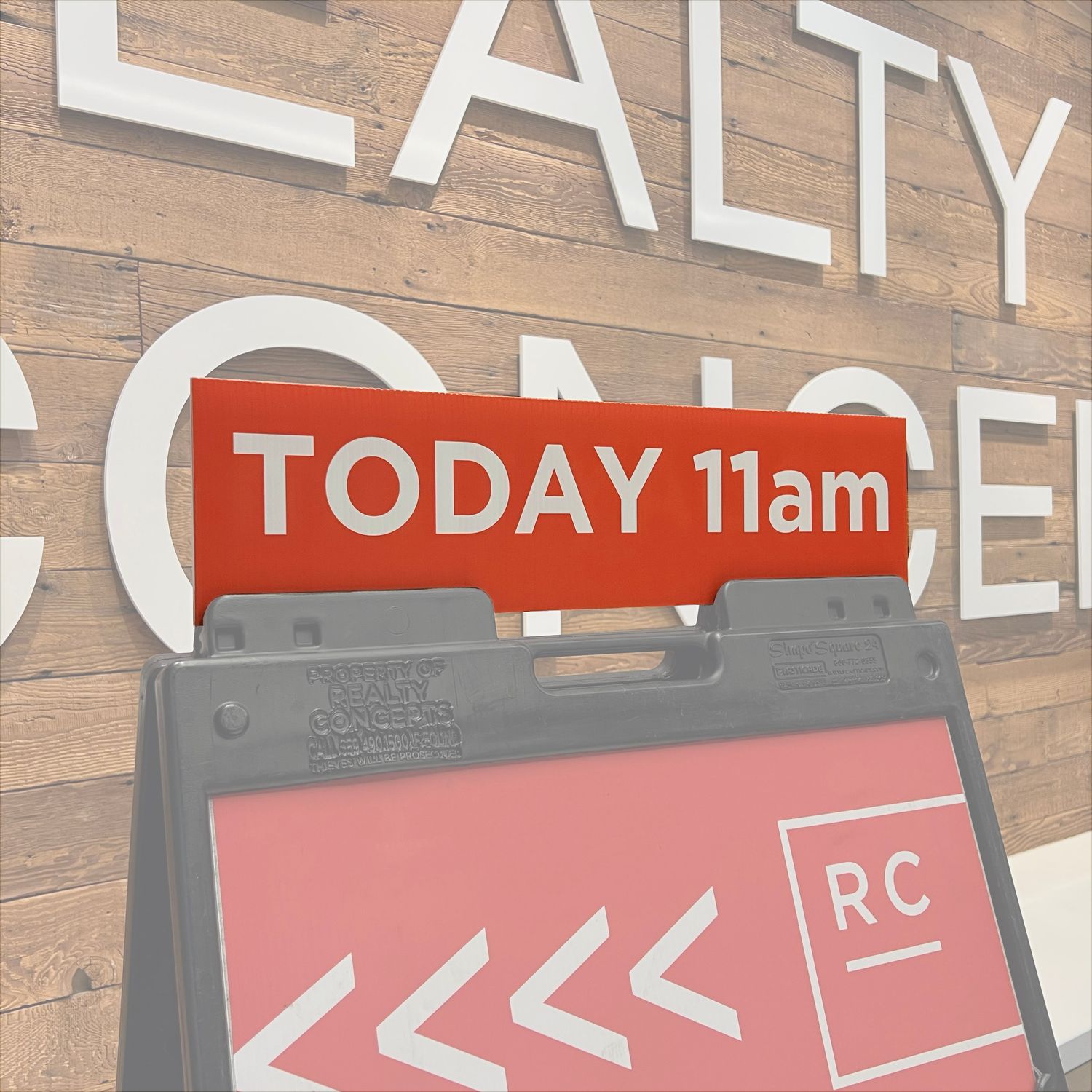 Open House Sign Time Toppers (Corrugated Plastic)