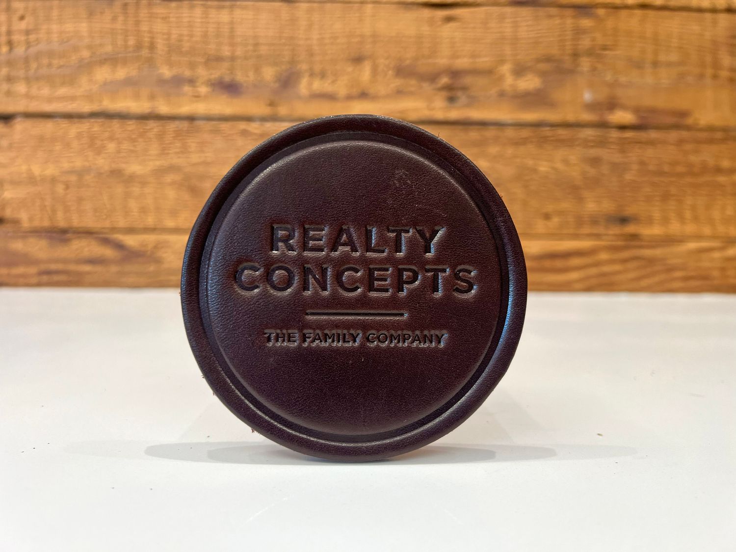 Brown Leather Coasters 2 for $12