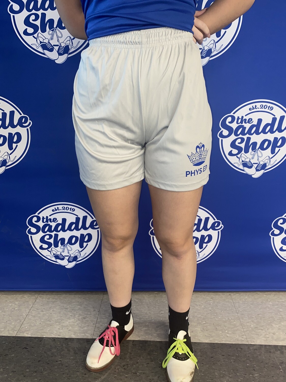 GYM SHORTS/B-Core Short Silver- Gym Uniform