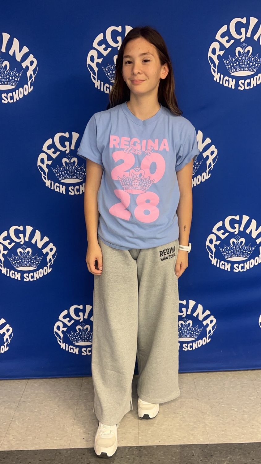 Upper Hip Print Wide Leg Sweatpant 