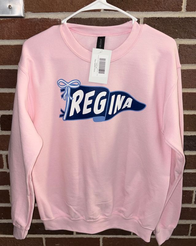Pennant Crewneck Fleece - Light Pink