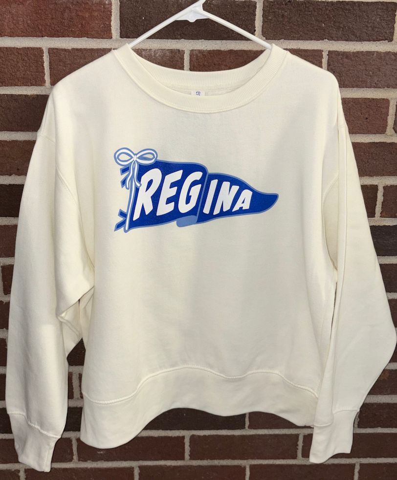 Pennant Ladies Boxy Crew - Bleached Linen