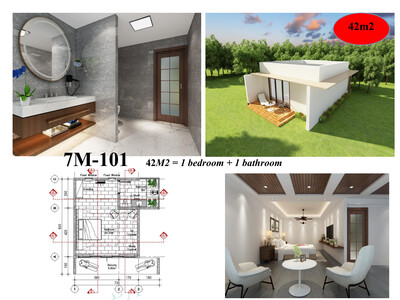 7M-101  42 Mts2, Apartamento Estudio.
Finos acabados, especial para hoteles y vacacionar.