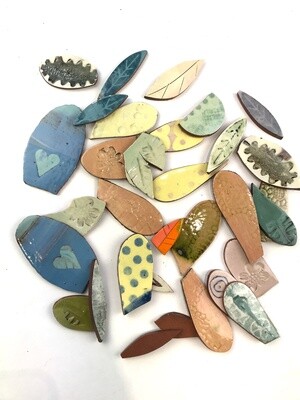 leafy - blue with hearts on left are 75 x 45mm 400g leafy - blue with hearts on left are 75 x 45mm 400g