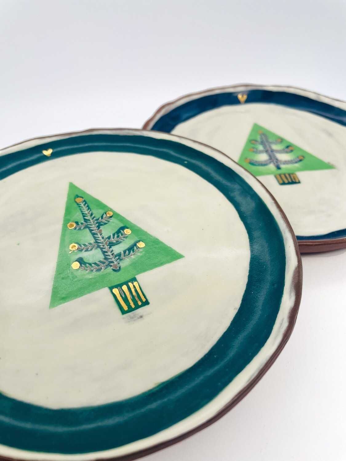Christmas plates - fir tree