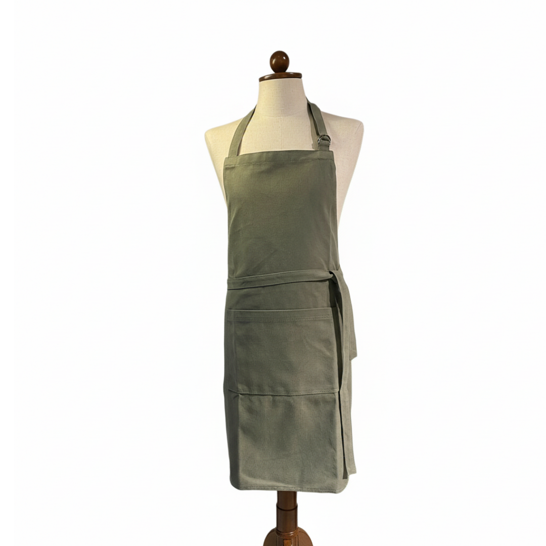 Canvas Cotton Apron Bib Apron - Model C