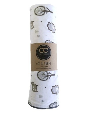 Little Sheep Design Baby Cot Blanket Little Sheep Design Baby Cot Blanket