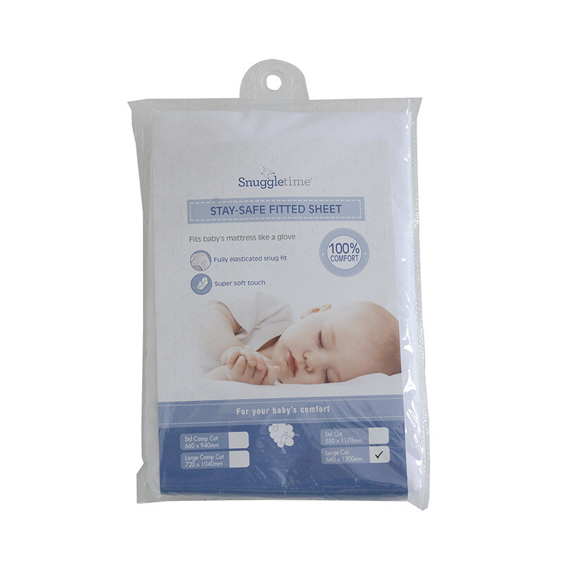 Fitted sheet cot - Stay Safe Standard Cot Fitted sheet cot - Stay Safe Standard Cot