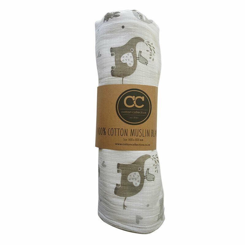 Muslin swaddle baby blankets - Ellie & Friends - 100% cotton Muslin swaddle baby blankets - Ellie & Friends - 100% cotton