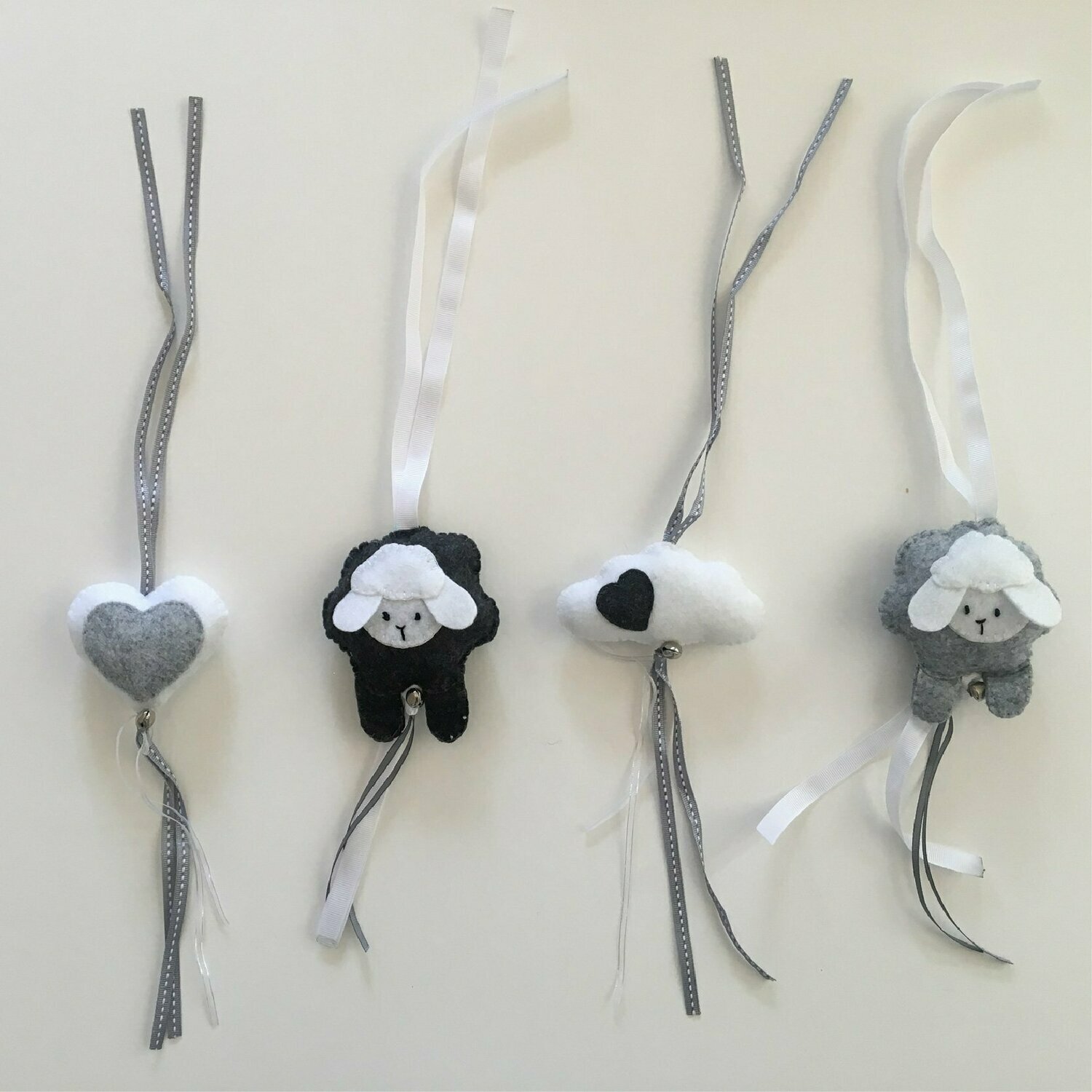 Sheep Swing Set - Charcoal, Grey & White Sheep Swing Set - Charcoal, Grey & White