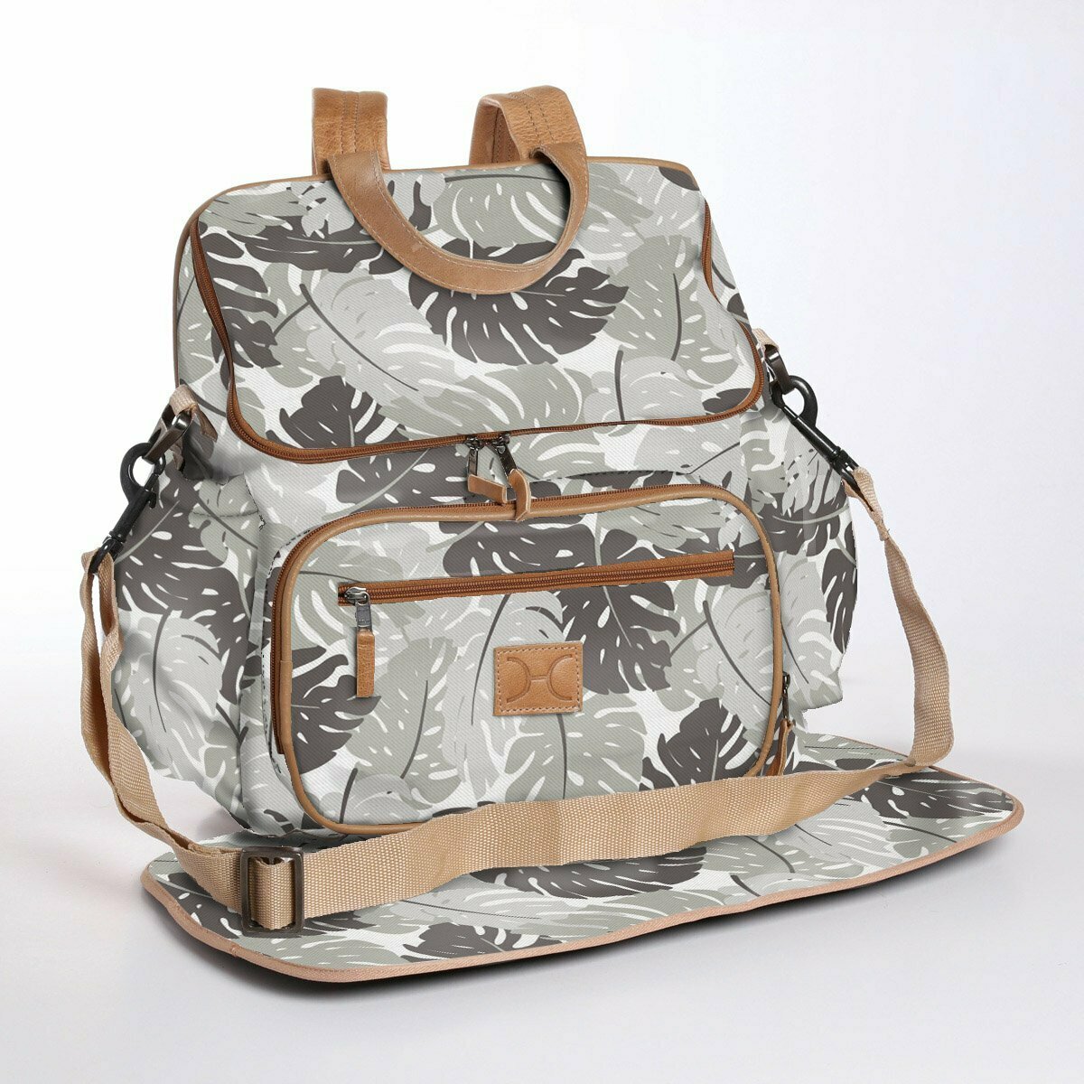 Leafing Around Rabbit - Wax Coated Nappy Backpack Leafing Around Rabbit - Wax Coated Nappy Backpack