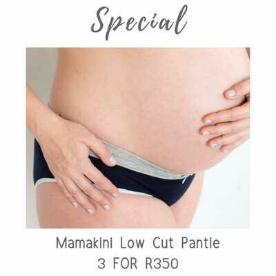 The Mamakini Low Cut Panty 3 pack Combo The Mamakini Low Cut Panty 3 pack Combo