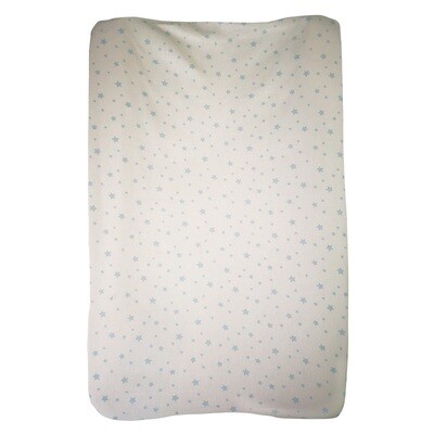 Changing Mat Cover - Light Blue Star Changing Mat Cover - Light Blue Star