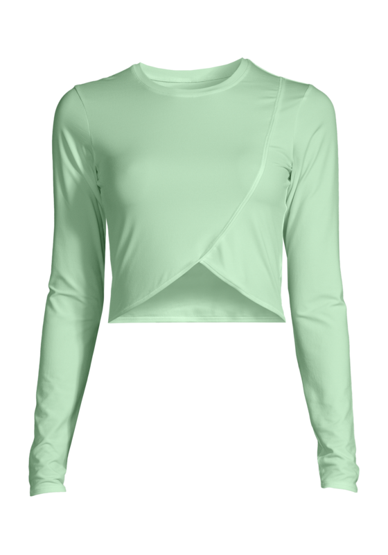 Overlap Crop Long Sleeve