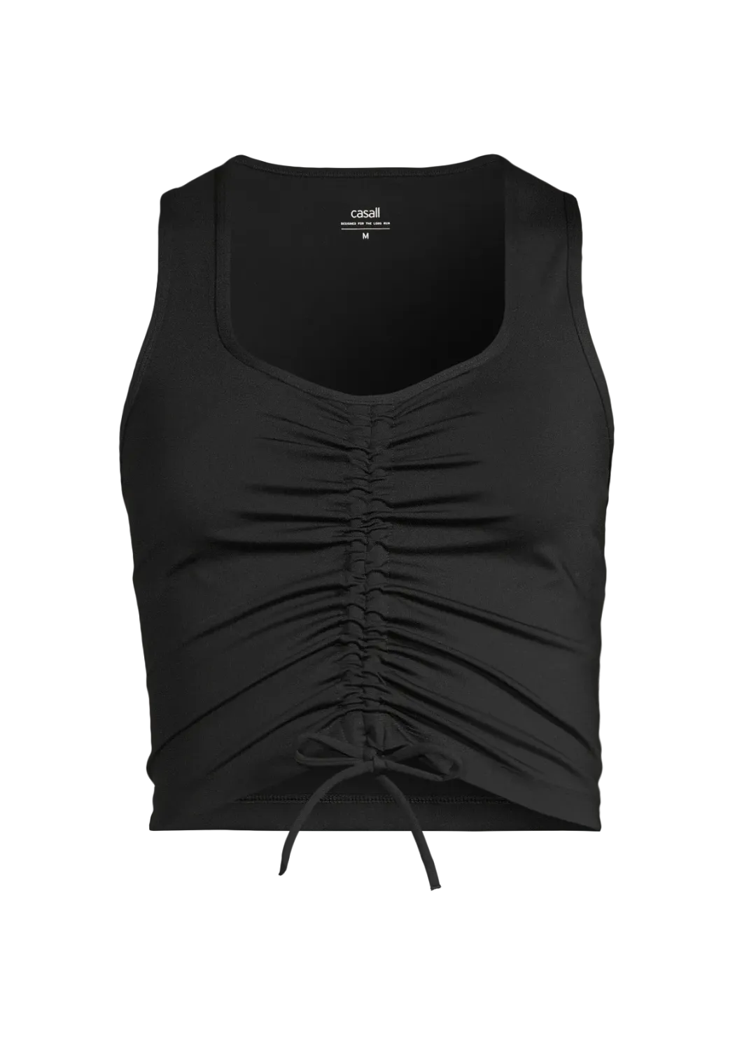 Crease Sleeveless Crop Top