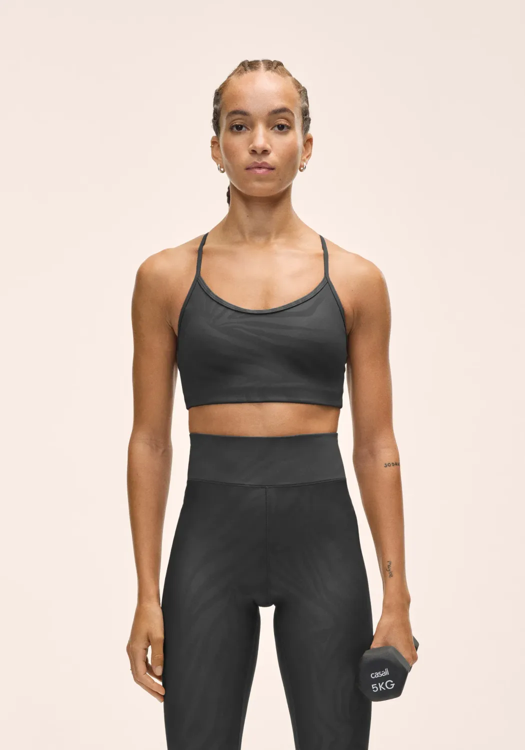 Sleek Strappy Sports Bra Printed