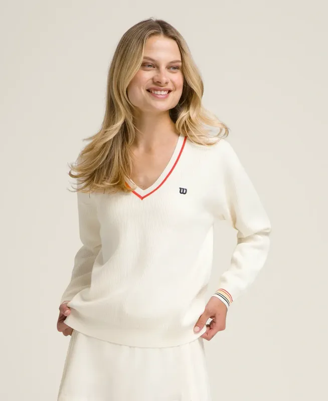 W Riviera V-Neck Sweater W Riviera V-Neck Sweater