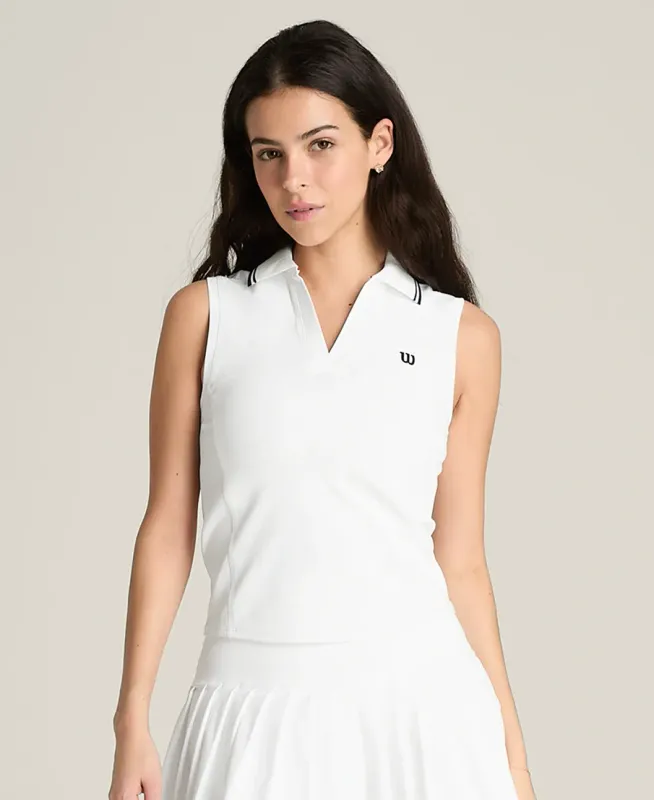 W Rib Sleeveless Polo