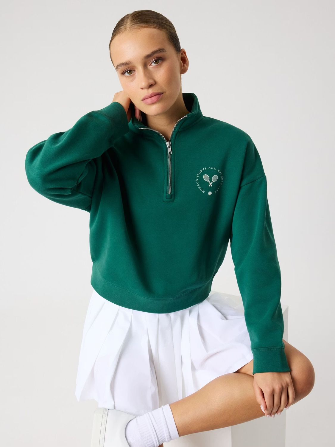 W Borg Halfzip Sweatshirt