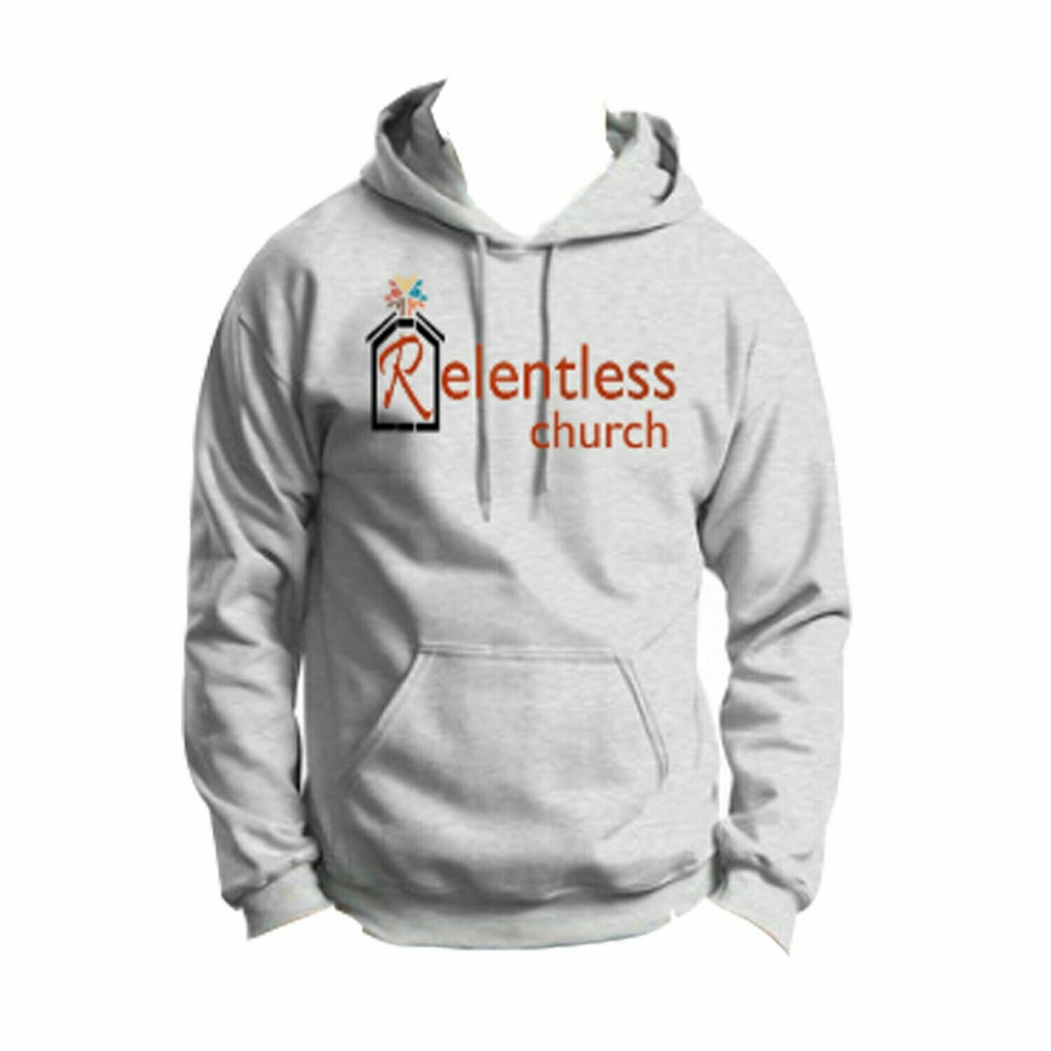 Unisex Ash Hoodie Burgundy Logo
