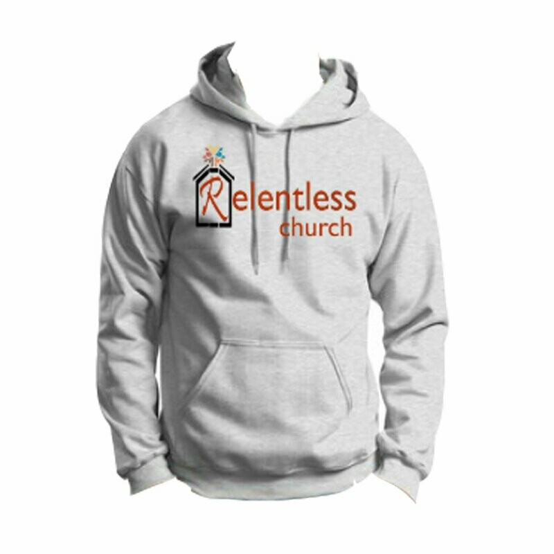 Unisex Ash Hoodie Burgundy Logo