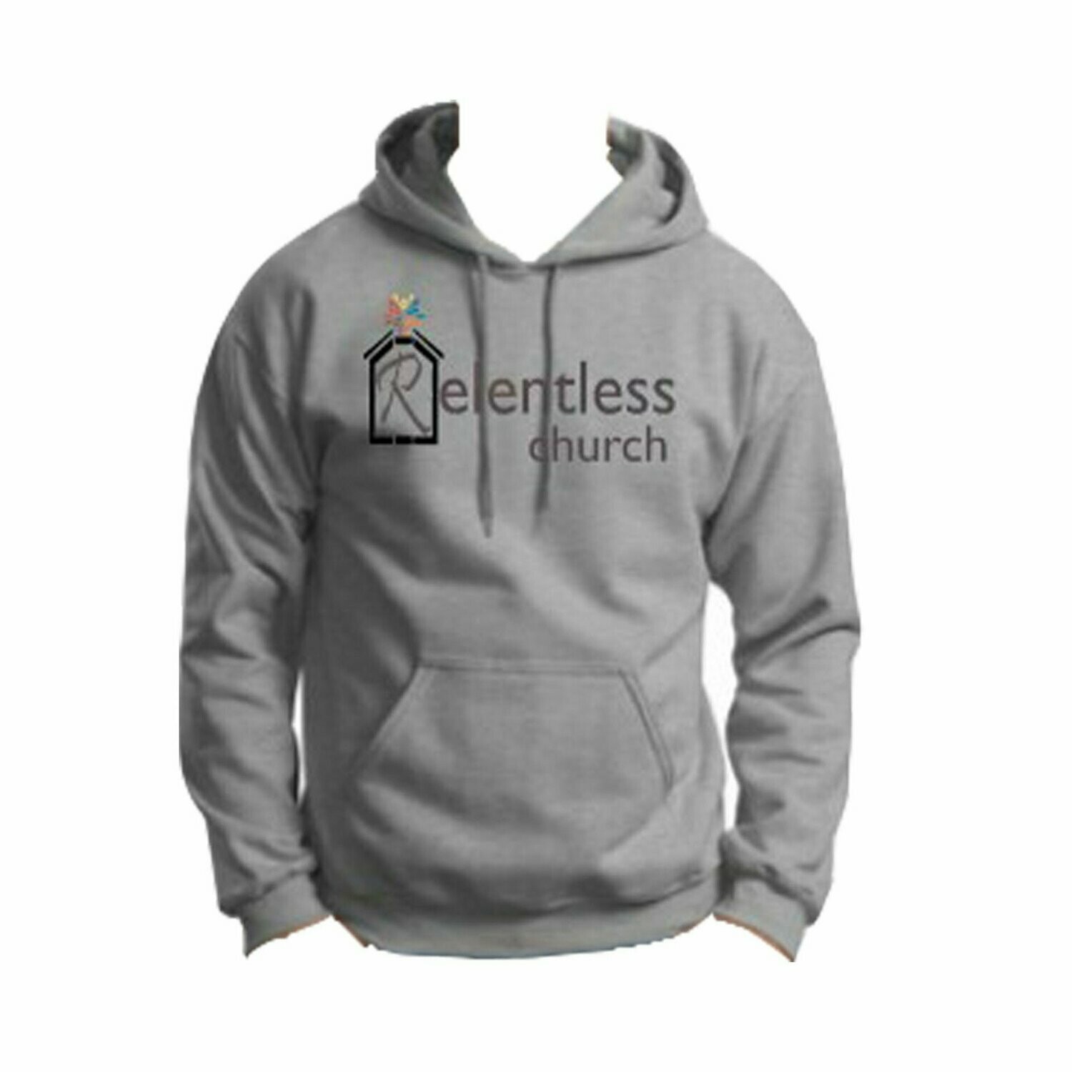 Unisex Gray Hoodie Gray Logo