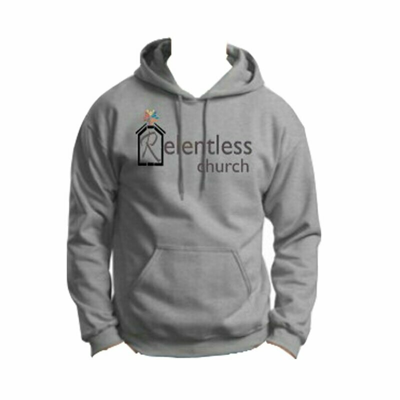 Unisex Gray Hoodie Gray Logo
