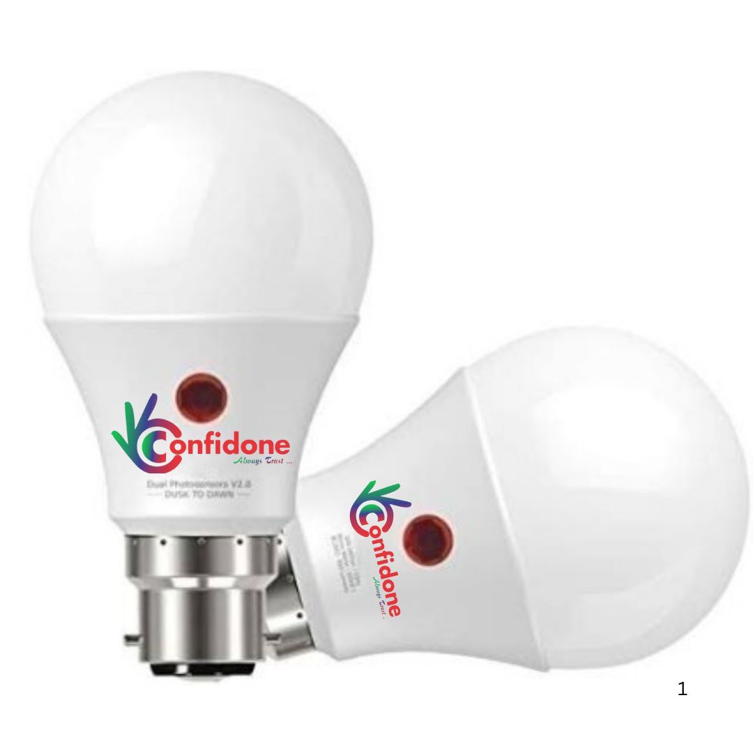 Confidone Dusk Dawn Sensor  Automatic Bulb Day off Night On Pack of 4 Pcs