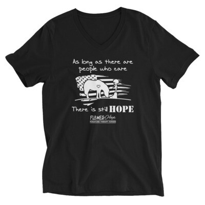 Hope - Women's Short Sleeve V-Neck T-Shirt - Dark