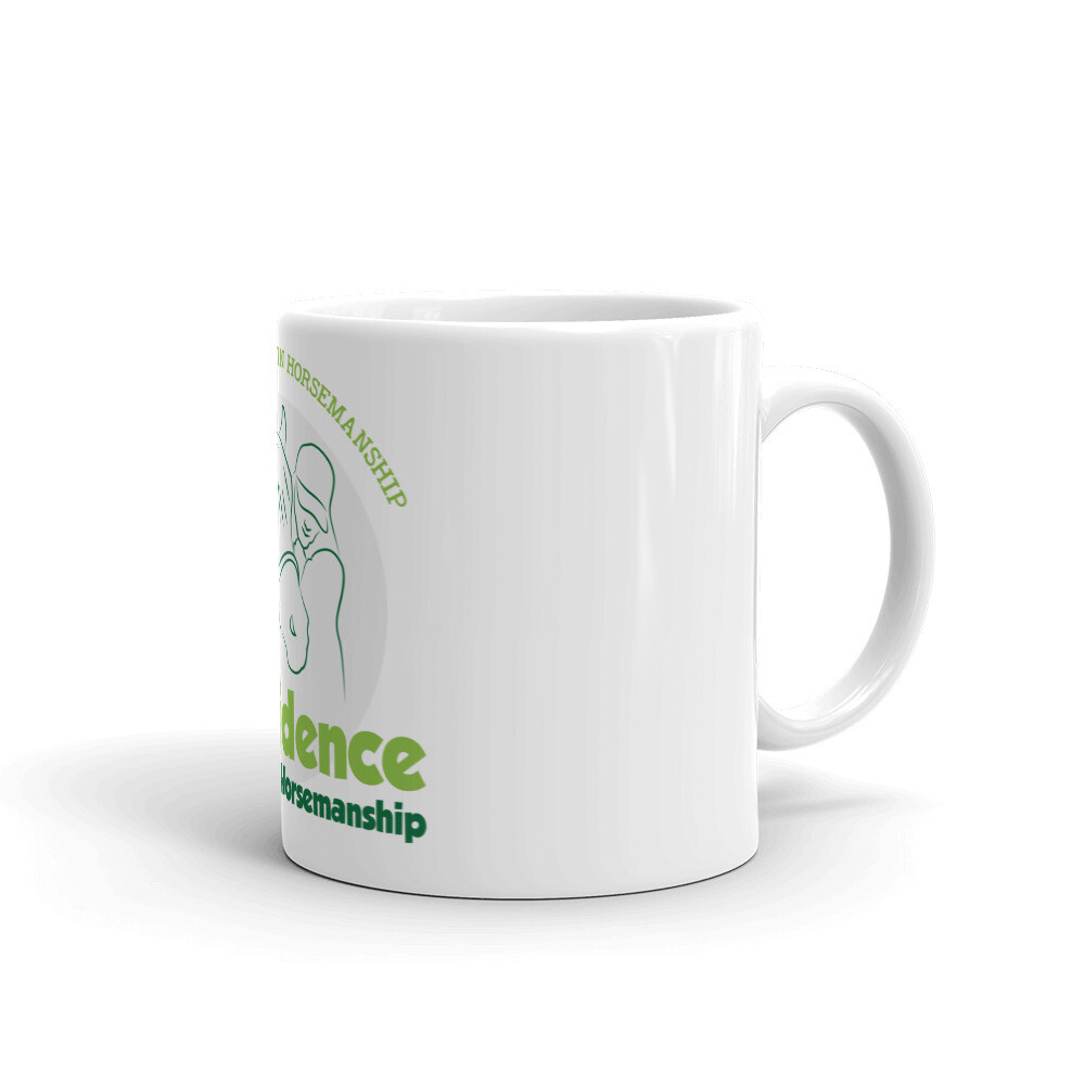 CC- White glossy mug