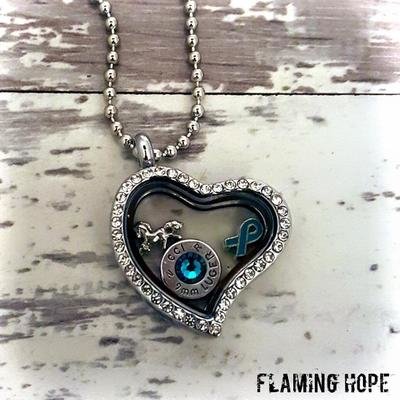 Heart Floating Locket with Charms