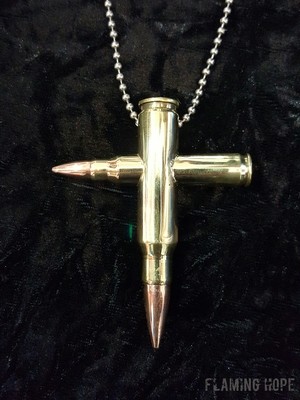 Bullet Cross Necklace